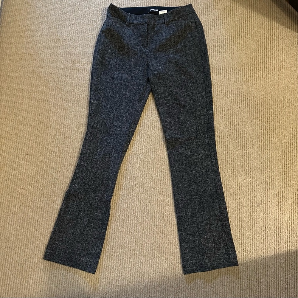 Express Charcoal Flare Pants